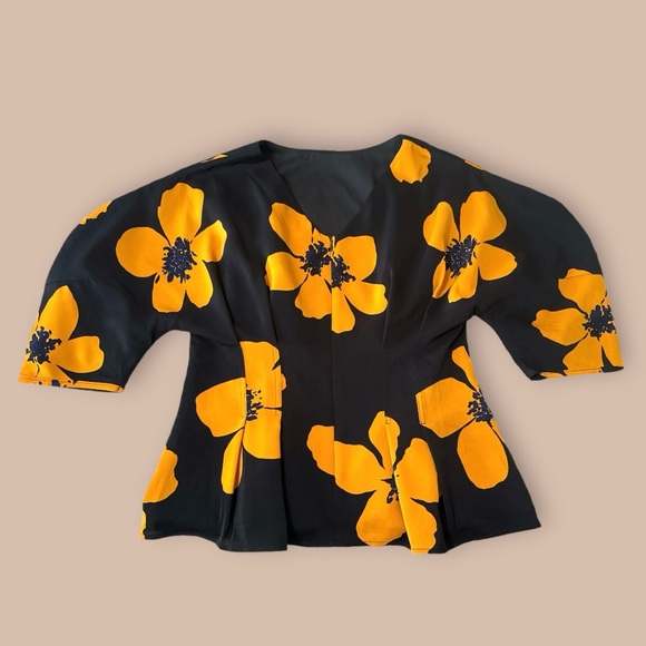 Gracia Flower Print Top NWT‎ Size Large - Picture 8 of 11